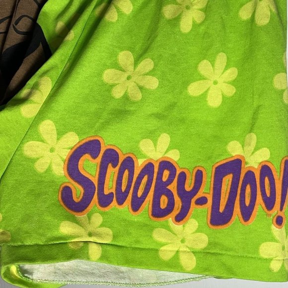 VTG 90s Scooby Doo Unisex Adults Graphic Shorts SINGLE STITCH NEON YELLOW MEDIUM - Picture 7 of 12